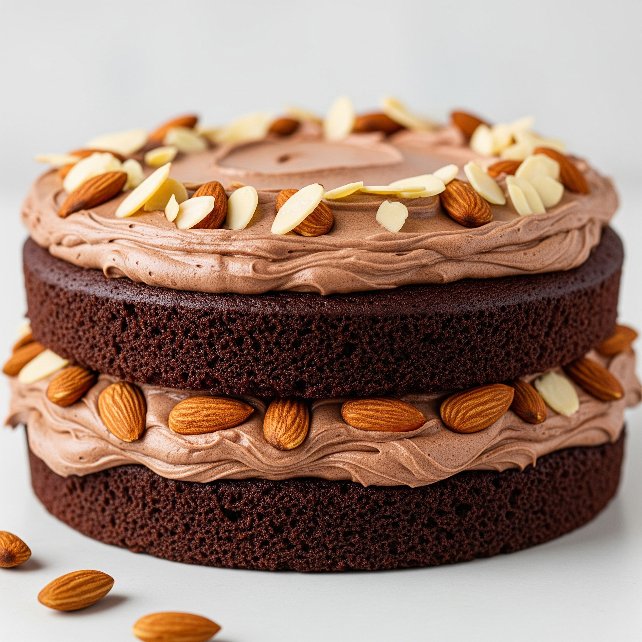 Çikolata Badem Pasta